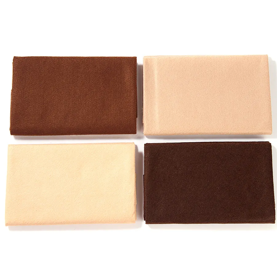 Brown Series 1.4MM Soft Felt Fabric Sheet DIY Pure Khaki Non-woven Cloth For Home Decoration Handmade Sewing Crafts