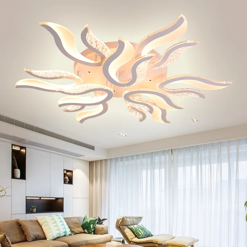 

Modern LED ceiling lights living room bedroom luster de plafond moderne fixture plafonnier white black LED ceiling lamp