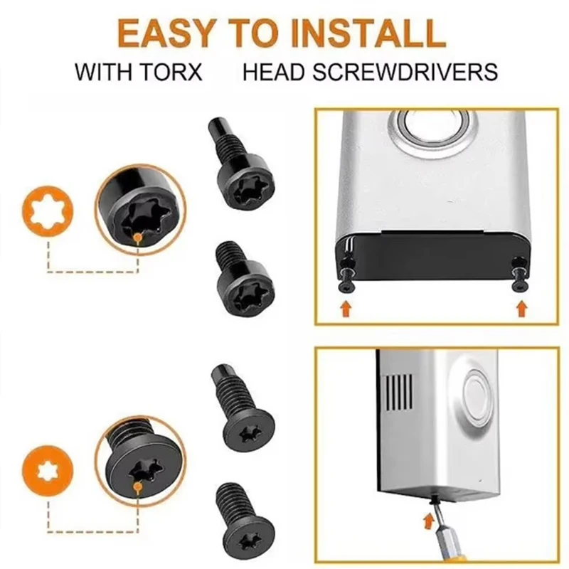 Für Smart Doorbell Anti-Diebstahl-Hardware-Schrauben, perforierte Metallzubehörteile, Schrauben für Plum Blossom-Geräte – Detail 3