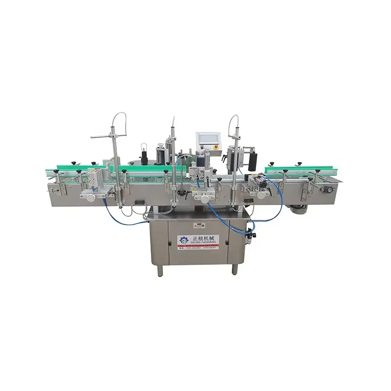 Customized Automatic Barrel Bucket Labeling Machine Packing Labels Bottles Machine Glue Label Machine for Bottle