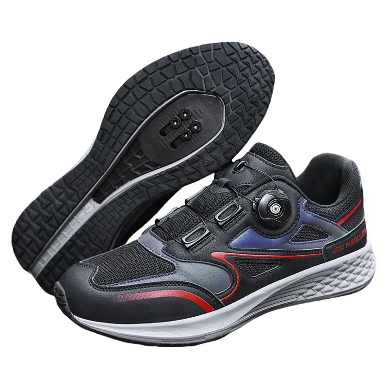 

Hiking Shoes Men Women - 2 in 1 Cycling & Trekking Shoes Rotating Buckle Lacing Breathable Anti-Slip Outdoor Sport Footwear