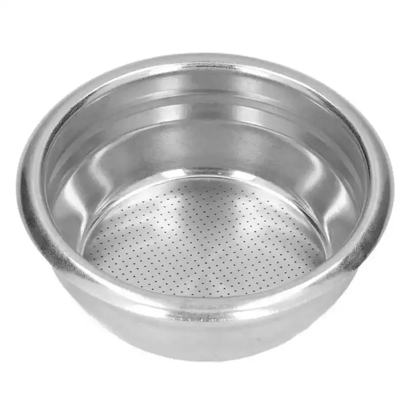 Coffee Machine Parts 58mm 2-Cup Stainless Steel Portafilter Basket