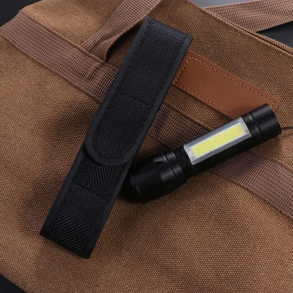 Good Weaving Flashlight Pouch EVA Nylon Flashlight Belt Holder Lightweight Waterproof Multitool Flashlight Bag Camping