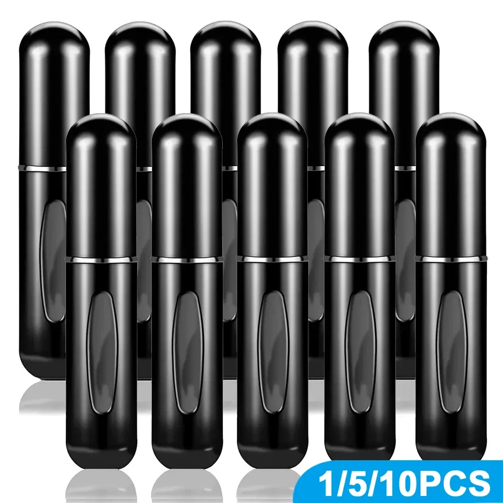 

1/5/10PCS 5ml Portable Perfume Atomizer Mini Perfume Bottle Sample Spray Bottling Dispenser Cosmetics Travel Container Maca Vial