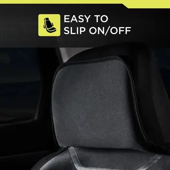 Potah na psí sedadlo pro zadní sedadlo, vodotěsný, protiskluzový univerzální bezpečnostní nosič pro psy na výlety, ochranná podložka pro zadní sedadlo pro domácí mazlíčky 10 nejlepší prodej vodotěsné potahy sedadel do auta - №4