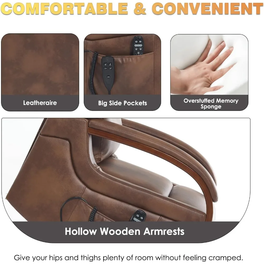 Кресло-реклайнер с двойным двигателем, кресло-подъемник с массажем и подогревом для пожилых людей, плоское кресло-реклайнер, помощь при стоянии