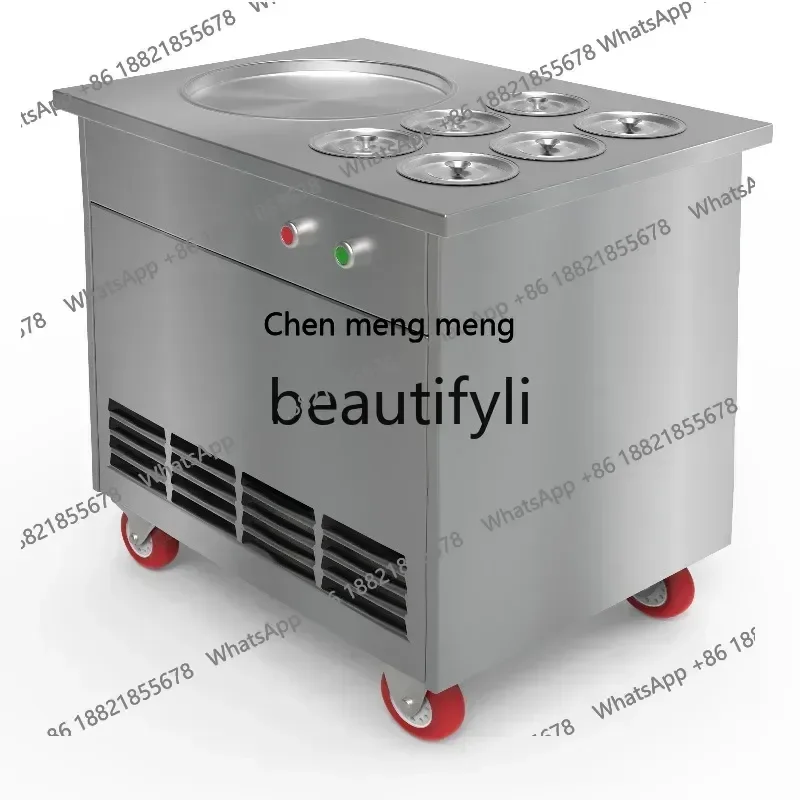 

Single Round Flat Belt Six-Barrel Ice Cream Fryer Yogurt Fryer Fruit Ice Cream Smoothie FryerX