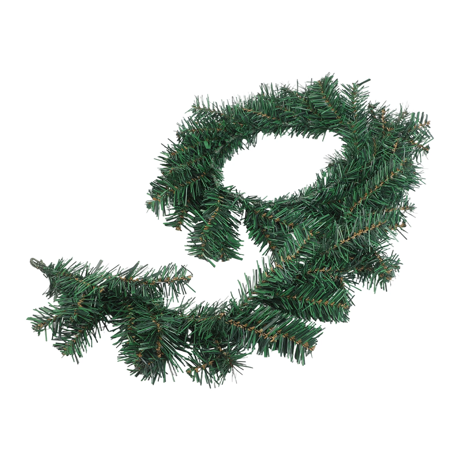 PVC Garland Decor with Flocked Design for Fireplace Stairs Door Hanging 5FT 6FT Easy Installation Weather Resistant