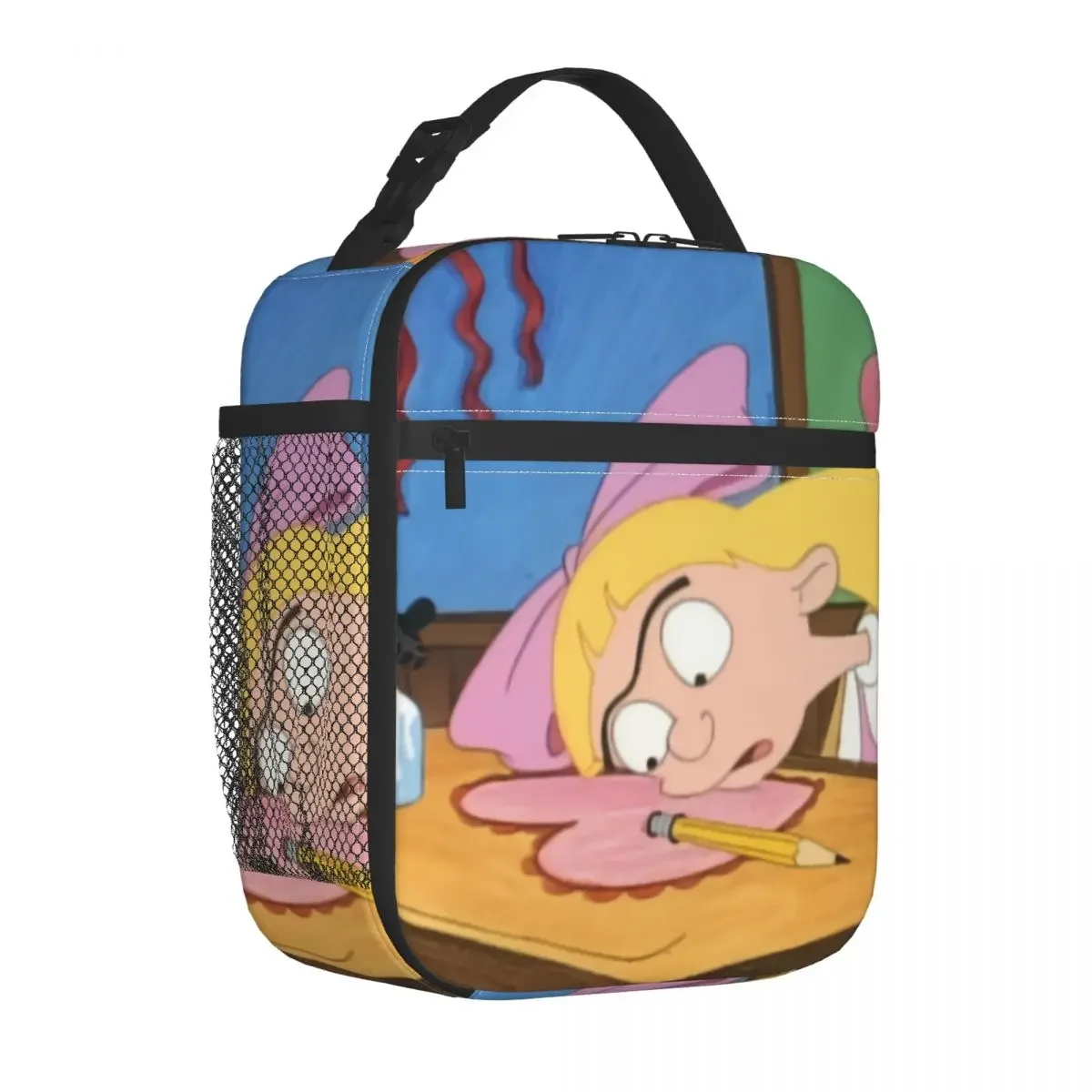 Hey Arnold Anime Comedy Helga Pataki Resuable Lunch Box for Women Waterproof Cooler Thermal Food Insulated Lunch Bag Children