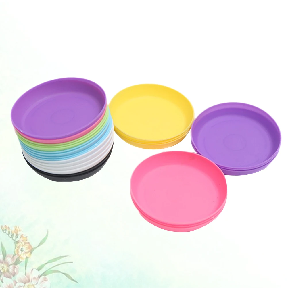 

3PCS Plant Pots Saucer Thickened Material Sturdy Sun Resistant Shockproof Protect Maintain Moisture Ceramic