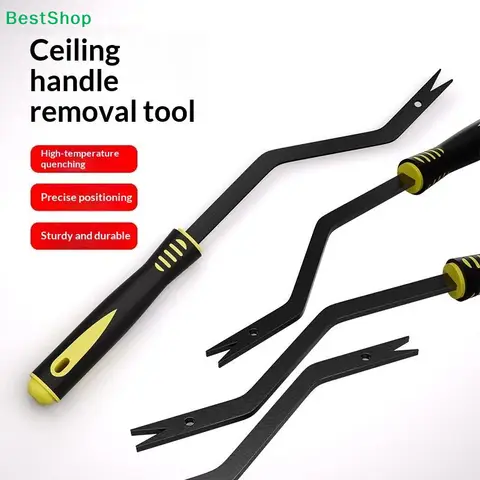 Güneşlik Yardımcı Tutma Kolu Sökme Aleti Seti, Hasarı Önler, Araba Tavan Döşemesi Klipsleri, DIY İç Panel Sökme Aleti