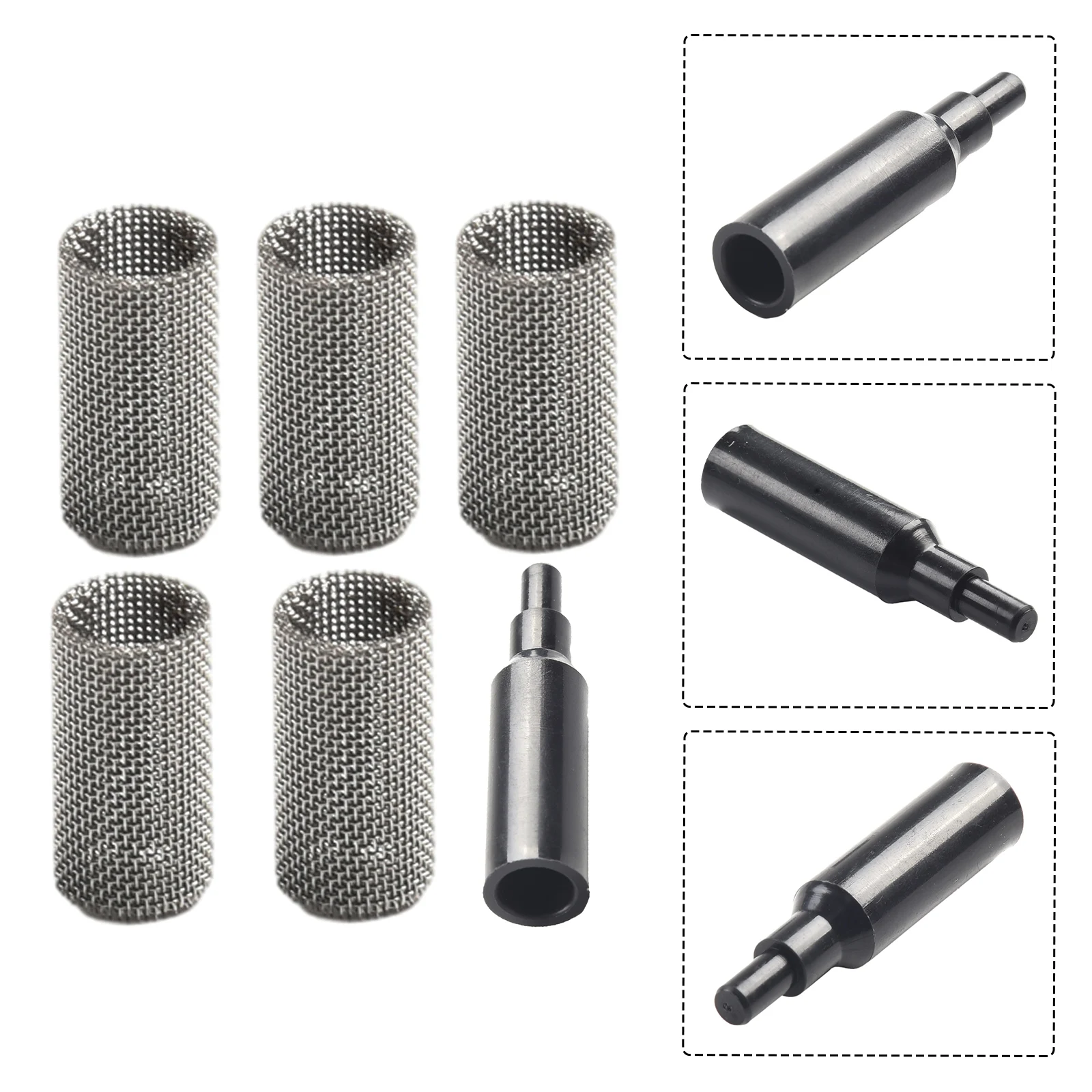 6pcs For Eberspacher D2 D4 D4S Diesel Heater Glow Pin Stainer Burner Stainless Steel Screen Kit Tool  Metal + Plastic Parts