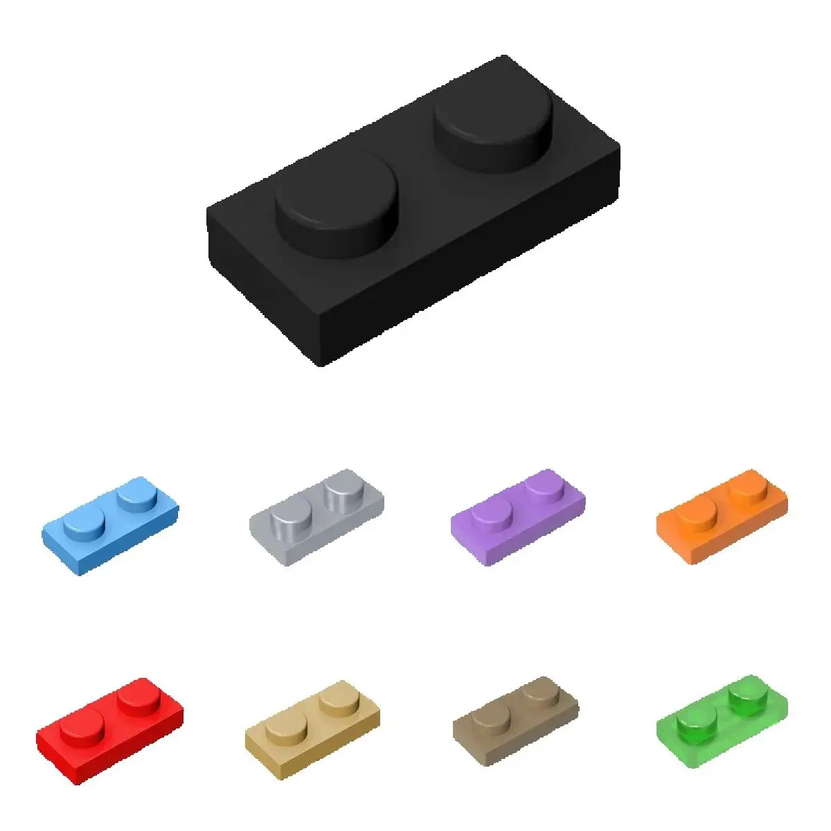 10PCS MOC Puzzle Particle 3023 Plate 1x2 Building Blocks Education Board Light Board Bricks Idea Toy Children Gift Dropshipping