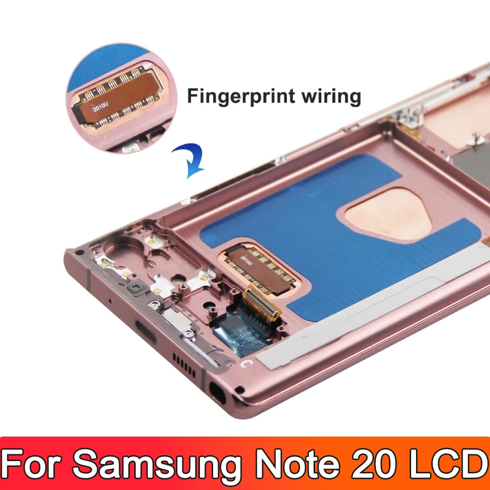 OLED For Samsung Galaxy Note 20 5G N980 N980F N981 N981F N981B N981U N981U1 N981W LCD Display Touch S23U OLED Display WIth Frame