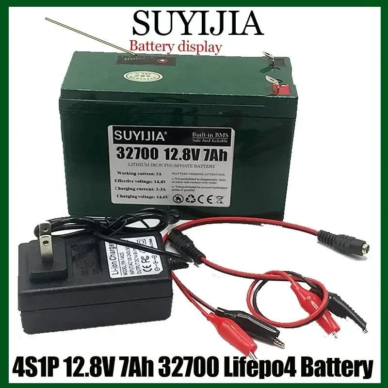 32700 4S1P battery pack 12.8V 7000mAh Lifepo4 rechargeable battery with 4S 7A balanced BMS for electric model car model car