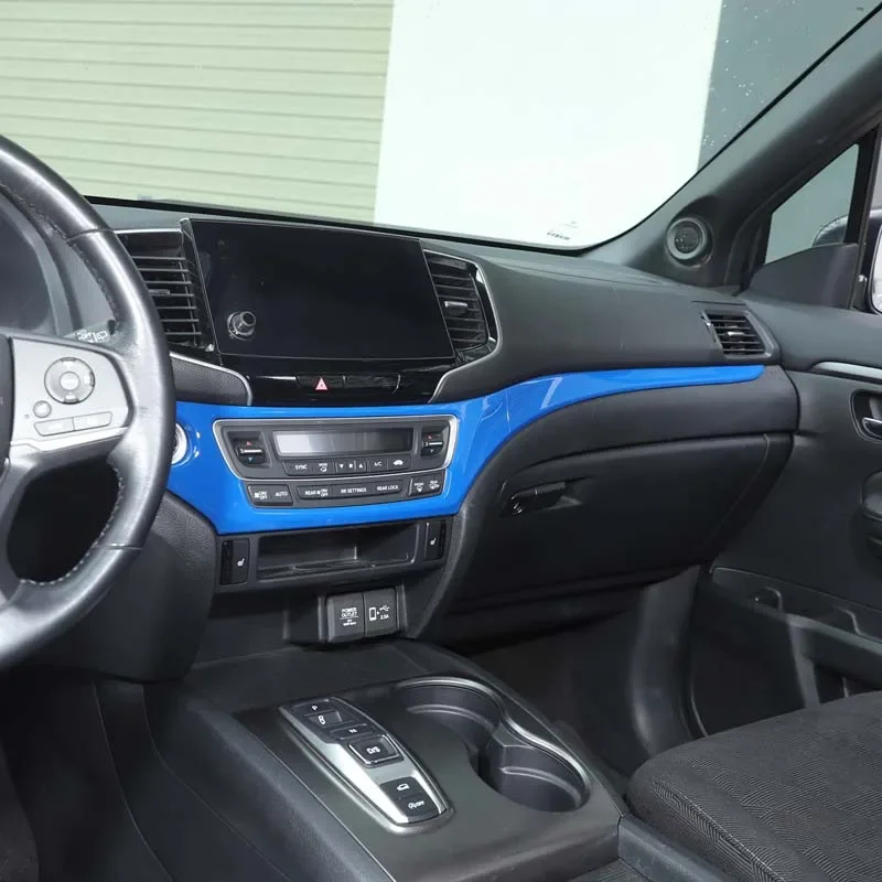 

Gao Ruying For Honda Pilot 2016-2022 ABS Carbon Fiber Car Center Console Dashboard Panel Decorative Interior Car Accessories