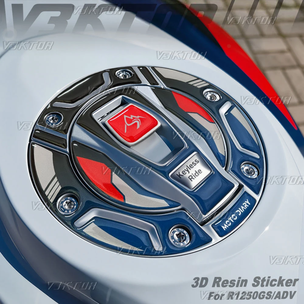 For R1250GS R 1250 GS Adventure ADV Trophy GS Trophy 3D Motorcycle Fuel Tank Cap Sticker Motorrad Tank Protector Decals