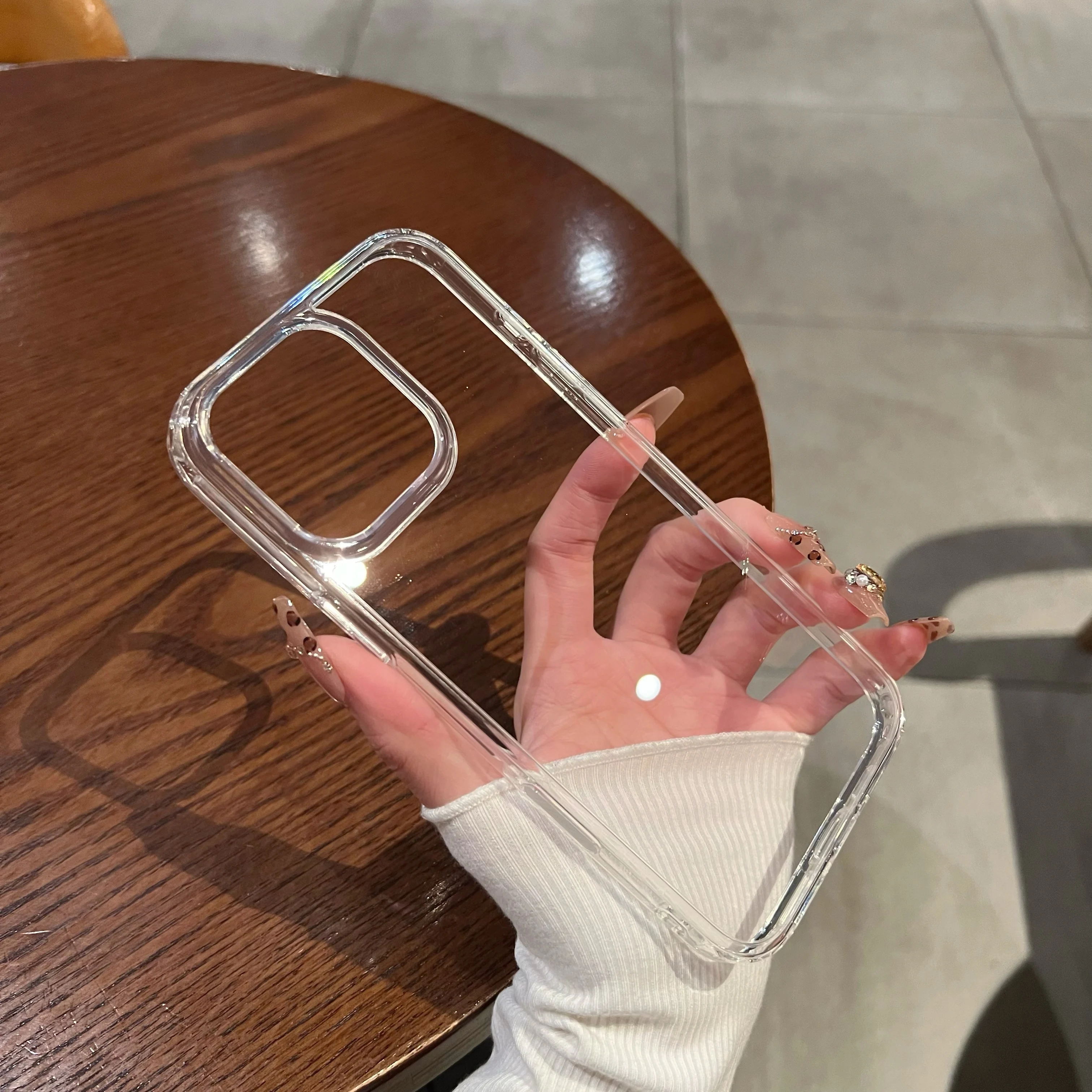 Transparent Camera Control Capture Button Case Cover For iPhone 17 ProMax Plus 16Pro 16Plus iPhone 16 Phone Luxury Acrylic Cases