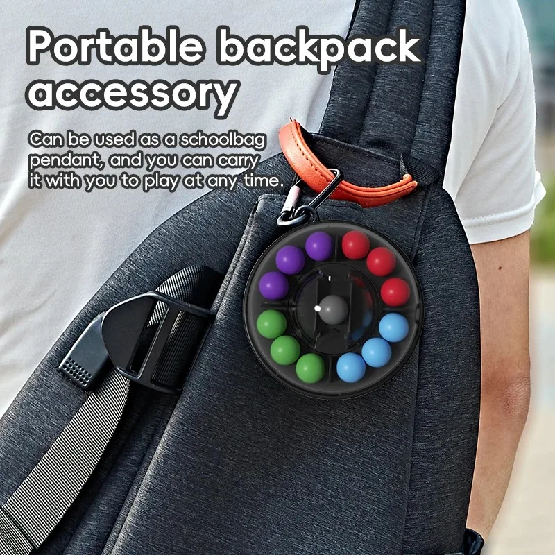 3D Magnetic Ball Rolling Puzzle Cube - Challenging Logic Game, Anti-Anxiety Fidget Toys, Educational STEM Learning Gift