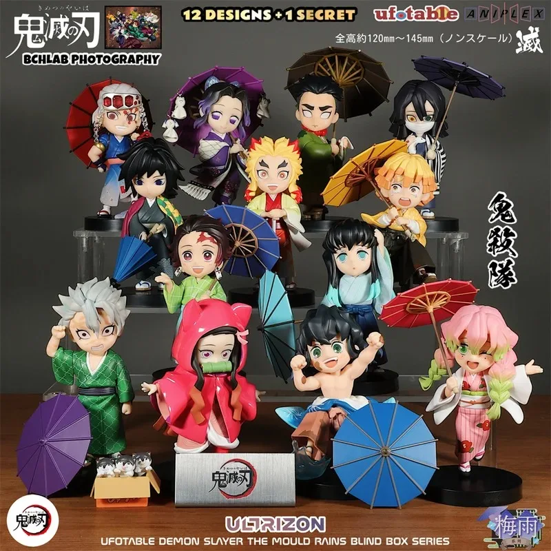 ฟิกเกอร์อนิเมะ Demon Slayer Plum Rain AB Series Blind Box คามาโดะ ทันจิโร่ อากัตสึมะ เซ็นอิตสึ คามาโดะ เนซึโกะ ฮาชิบิระ อิโนะสุเกะ มีสินค้าในสต็อก