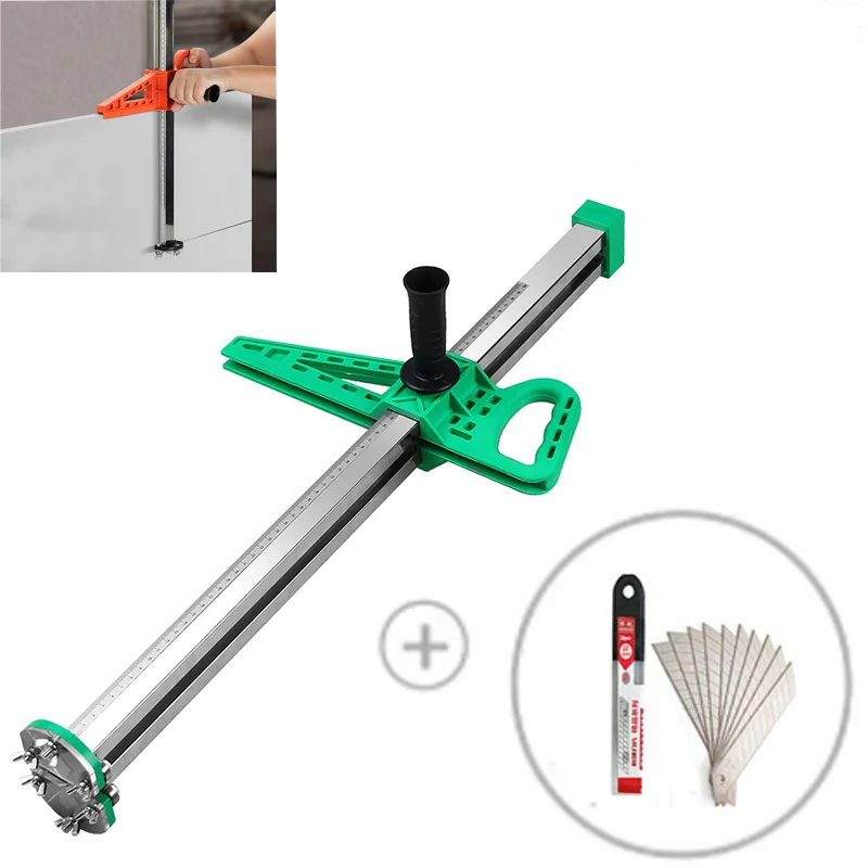 

New Manual Gypsum Board Cutting tool Hand Push Drywall Cutting Artifact Tool Stainless Steel Woodworking Cutting board tools