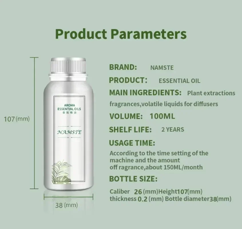 Namste 100ml New Essential Oils for Humidifier Diffuser My Way Perfume Home Fragrance Electric Aromatic Oasis Air Freshener