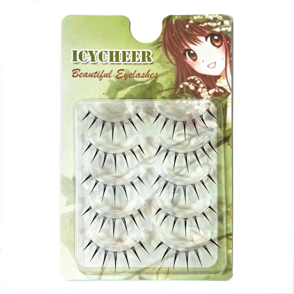 Valse wimpers Japanse stijl komische duivel transparante band Cos Cross Manga wimpers natuurlijke wimpers make-up accessoires