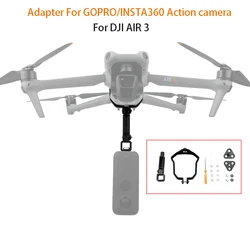 Sports Panoramic Camera Holder for Gopro DJI Action Insta360 Mount Extend Arm Flight Shooting for DJI Air 3 Drone Accessories