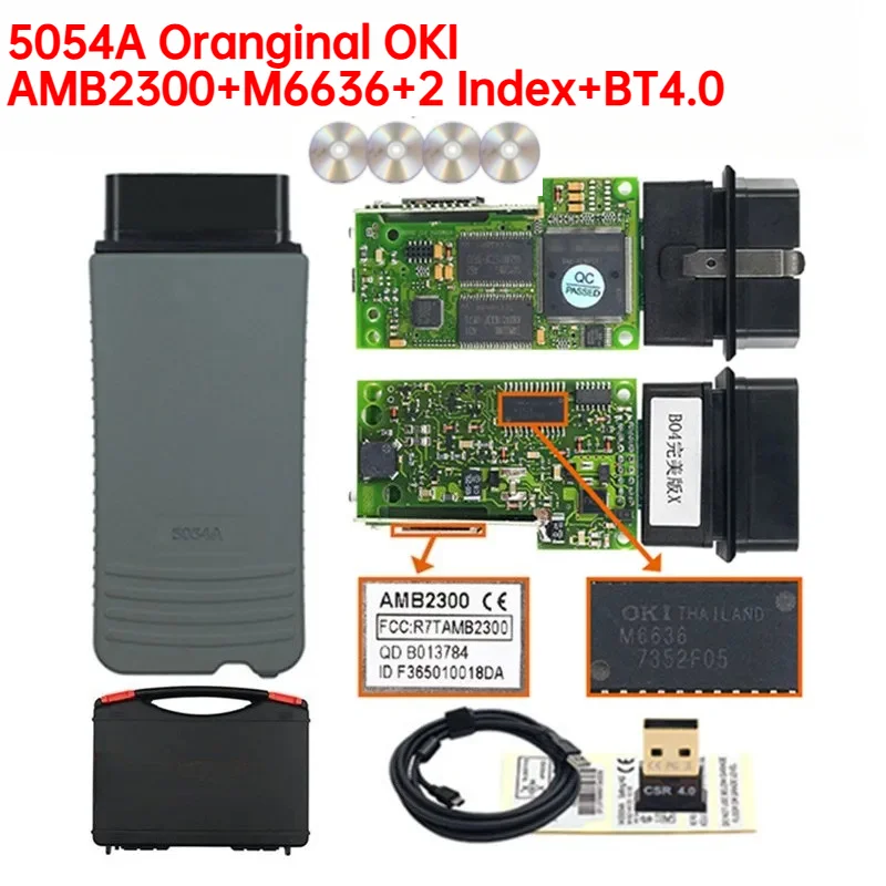 High Quality Original OKI FORVAS5054A with AMB2300 Original 6154A CAN FD DoIP VNCI6154A Support ForVAG OBD2 Car Diagnostic Tool view 2