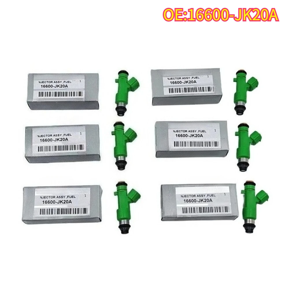 

High quality New For 6PCS 16600-JK20A Engine Fuel Injector 16600-JK20A 16600JK20A Nozzle For 2013-2014 Nissan Pathfinder 3.5L