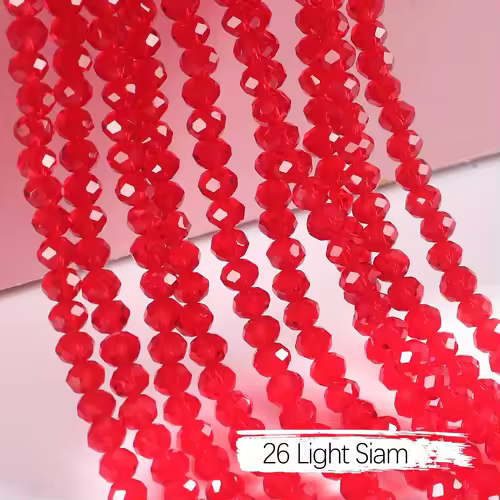 2mm 4mm 6mm 8mm Rondelle Austria Crystal Beads Faceted Glass Beads Loose Spacer Beads for DIY Bracelet Garment Making - Image 35