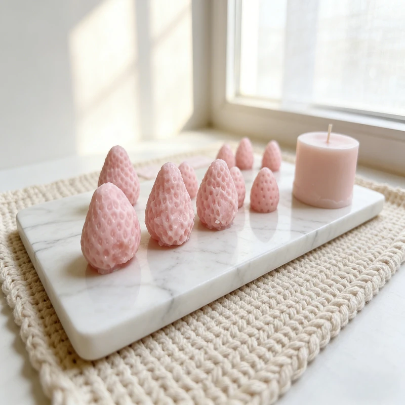 

Pink silicone mold made of epoxy resin can be used for cake baking home decoration sugar cubes handicrafts and ice cubes