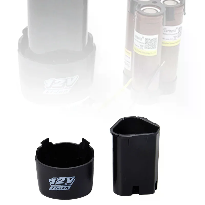 Custodia per batteria al litio 1Pc 12V 18650 Custodia in plastica per batteria ricaricabile con trapano al litio senza viti
