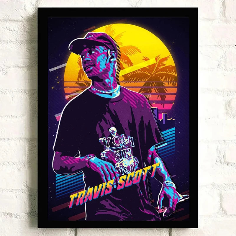 Hip Hop Singer Travis Scott Astroworld/Jackboys Music Album Cover Poster Canvas Painting Rapper  Wall Pictures Home Decoration