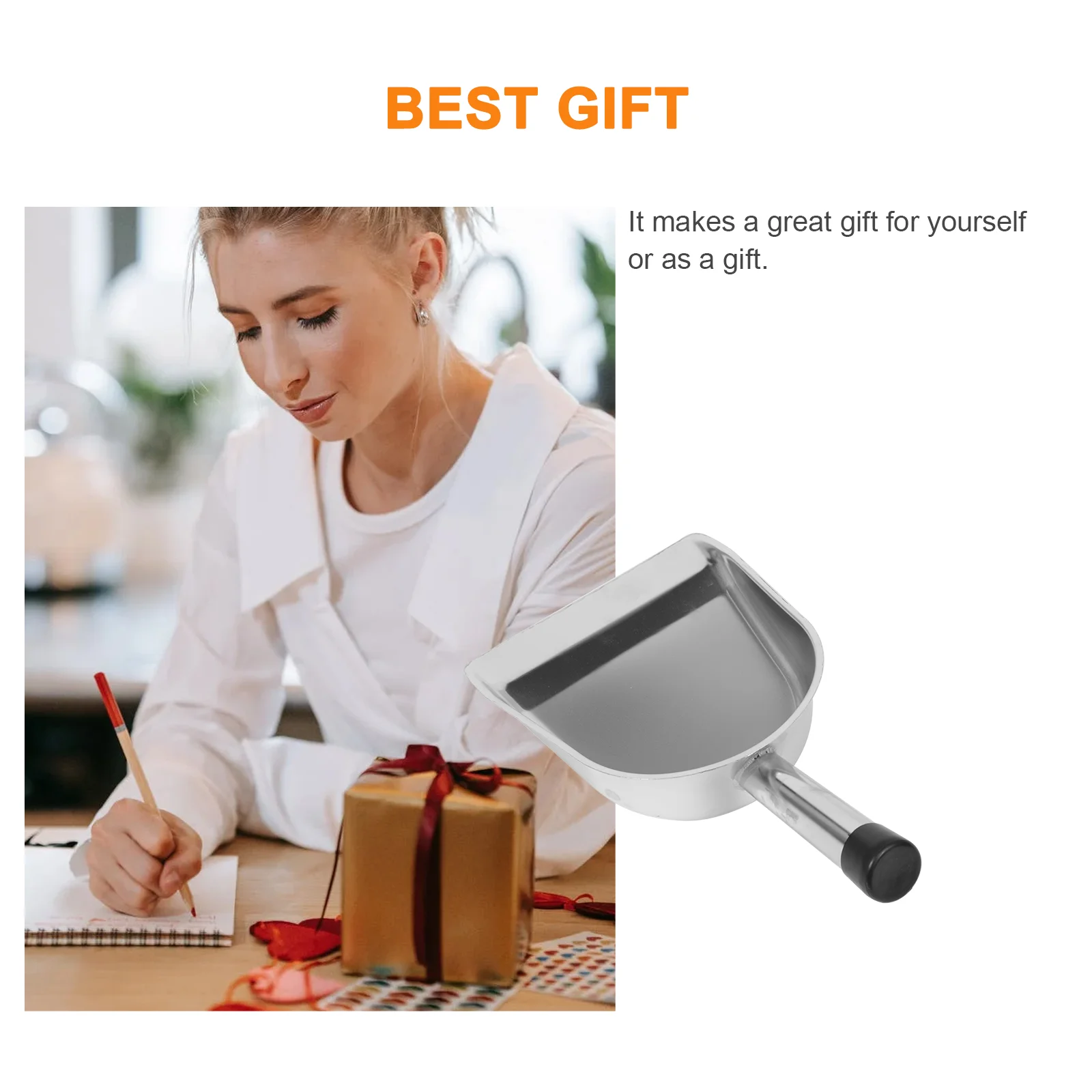 Thicken Stainless Steel Dustpan Office Scoop Pans Table Cleaning Home Use Supplies