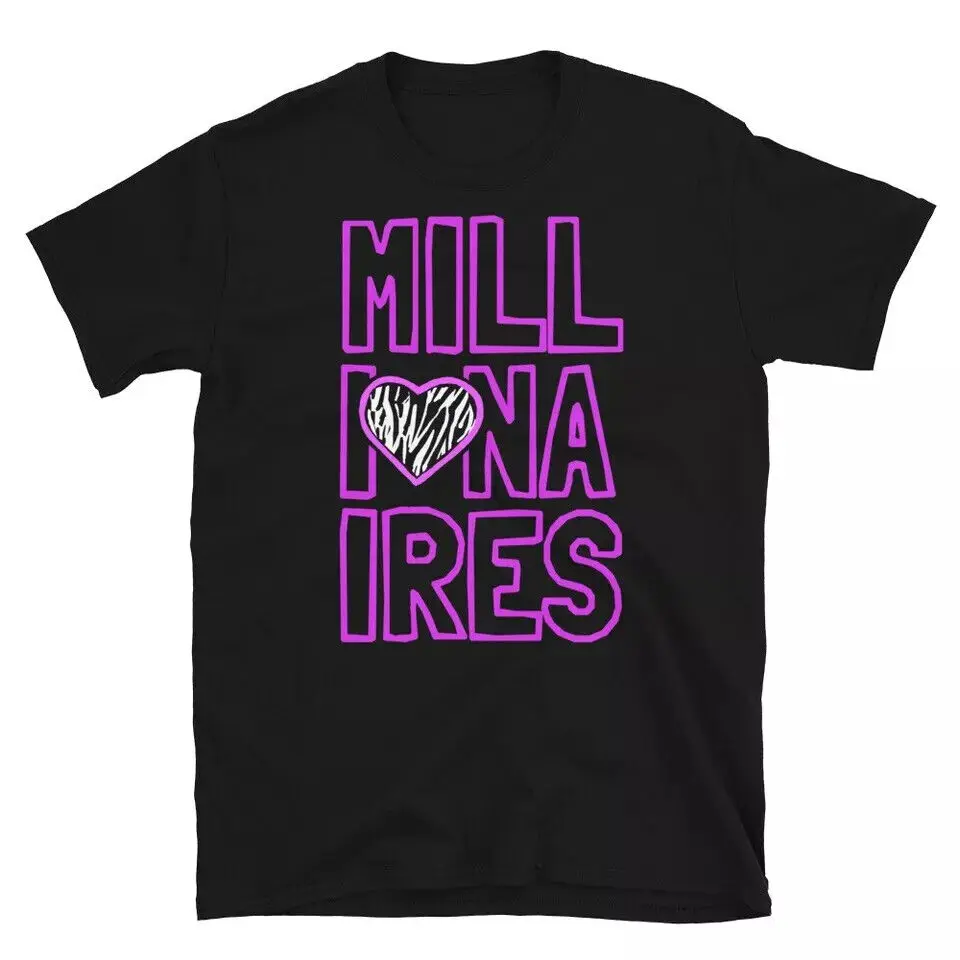 MILLIONAIRES Stacked Logo with Heart MySpace Scene Band T-Shirt.webp