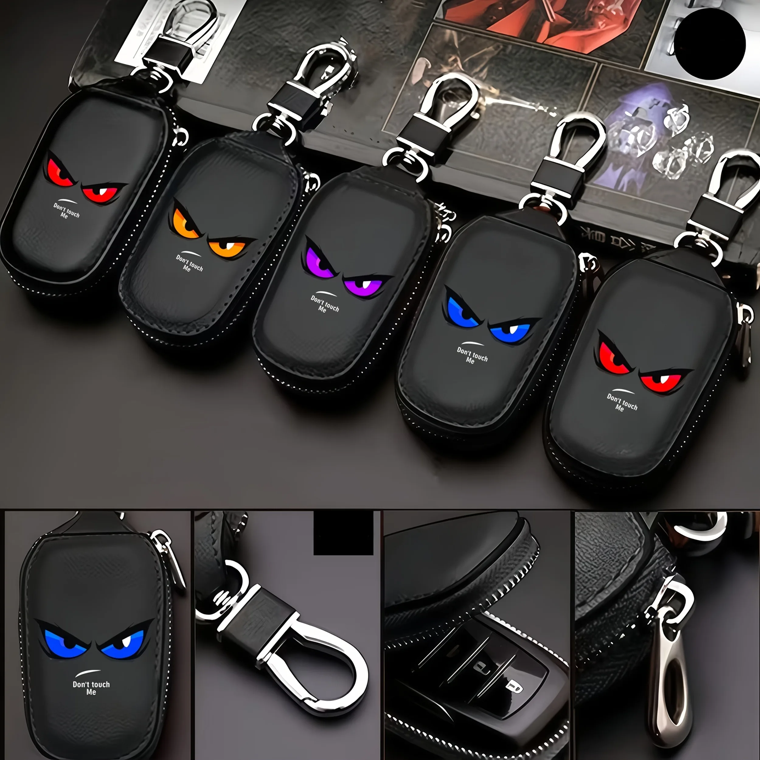 2026 New Universal Multifunctional Key Pouchwith Monster Eye Themed Creative&Don'T Touch Me,Suitable for Both Men And Women.
