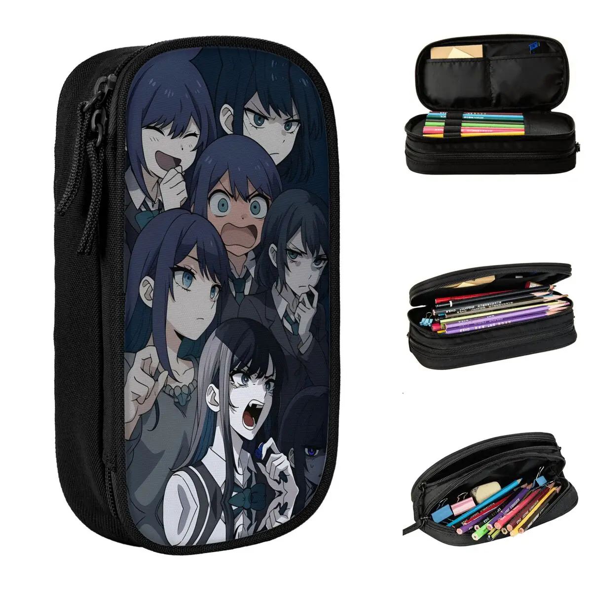 

Ado Hibana World Tour Pencil Cases Anime Singer Pen Box Bags Girls Boys Big Capacity Students School Cosmetic Pencilcases