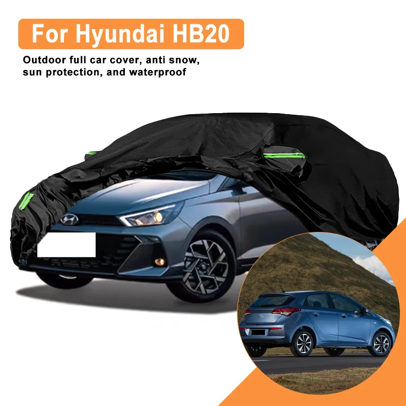

Full Car Cover for Hyundai HB20 Outdoor Use - Waterproof Snowproof Sunshade Winter & Summer Auto Protection Accessories