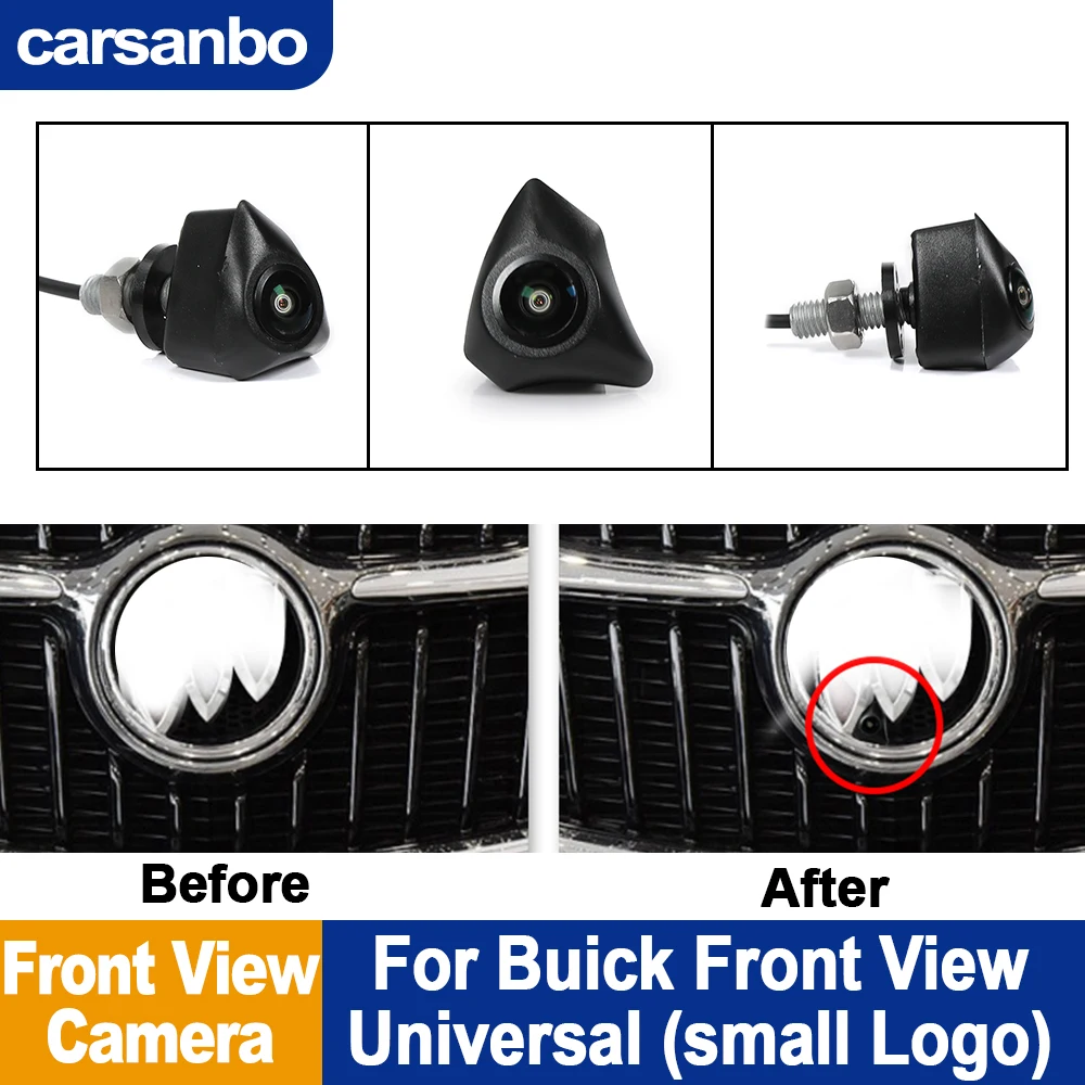

Carsanbo Car AHD DH Front View OEM Camera For Buick Universal Night Vision 150° Fisheye Chrome Camera Parking Monitoring System