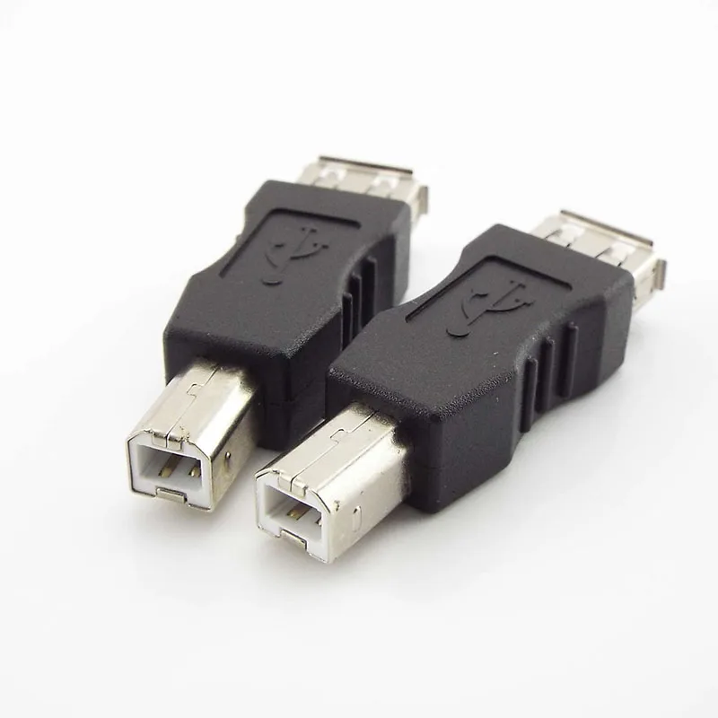 อะแดปเตอร์สำหรับแปลงตัวเมียชนิด USB ชนิด2.0ชนิดตัวเมียอะแดปเตอร์พอร์ตขายปลีกสำหรับเครื่องพิมพ์ USB พิมพ์ความเร็วสูง