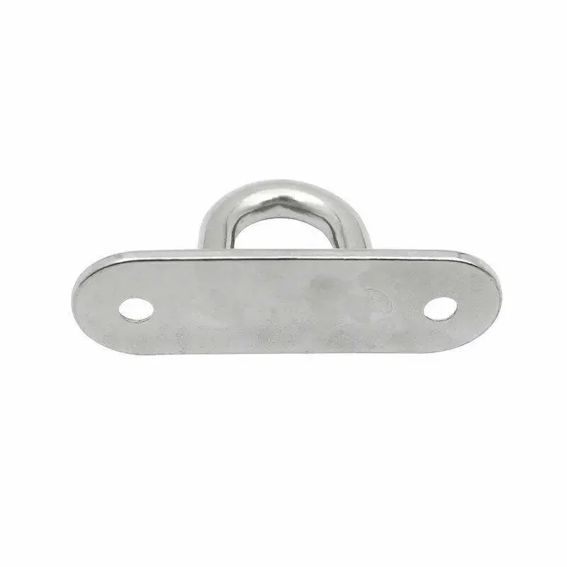 4Pcs 5mm 304 Marine Boat Stainless Steel Oblong Pad Eye Plate Staple Ring Hooks 5mm UK  Pegboard Accessories