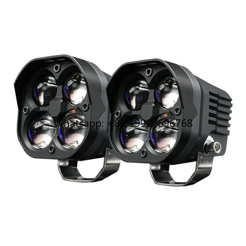 

4LED Lens Pro 3Inch 40w 4x4 Yellow and White Led Work Light for Trucks Motorcycle Car
