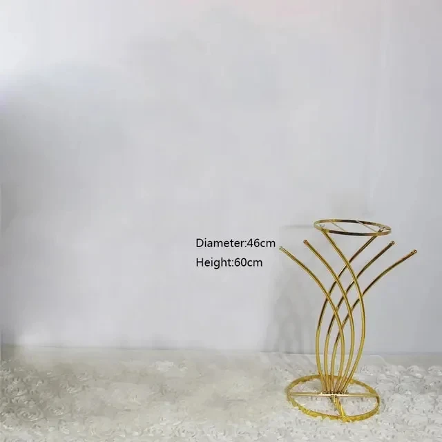 10 Stück Metall-Blumenständer, geometrische Bodensäulen für Hochzeitsdekoration, Gangdekoration, Heimdekoration, Veranstaltungen und Bankette – Detail 1