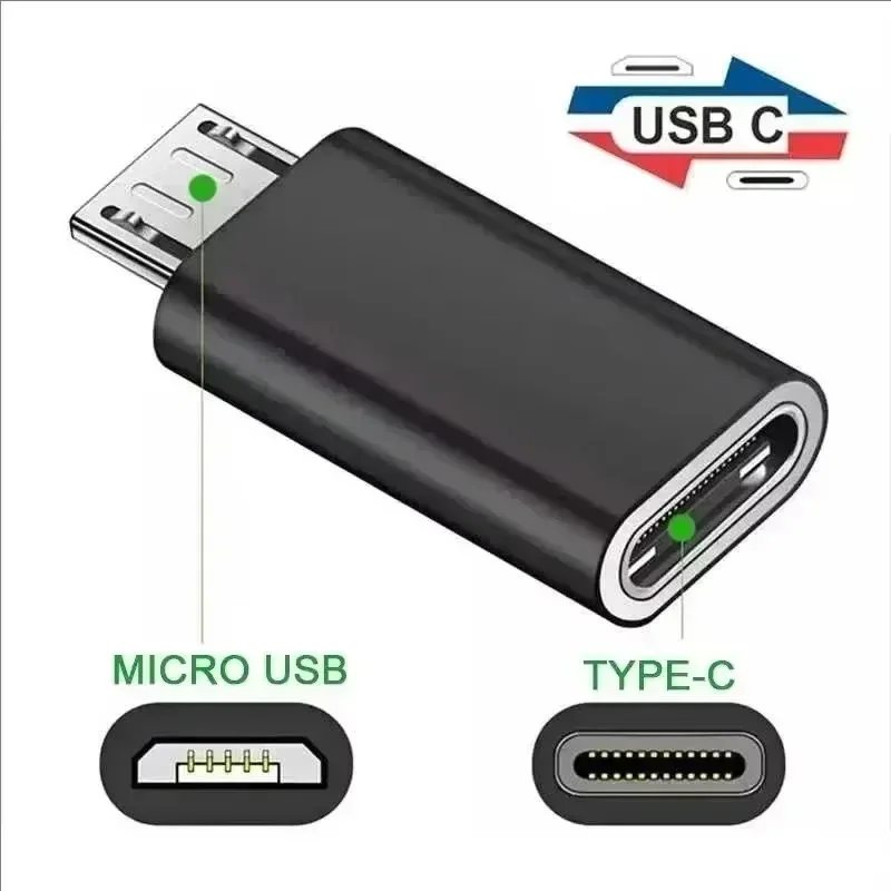 USB Type C To Micro USB Android Adapter Connectors for Phone Tablet Micro USB Male To Type C Female Converter for Xiaomi Huawei