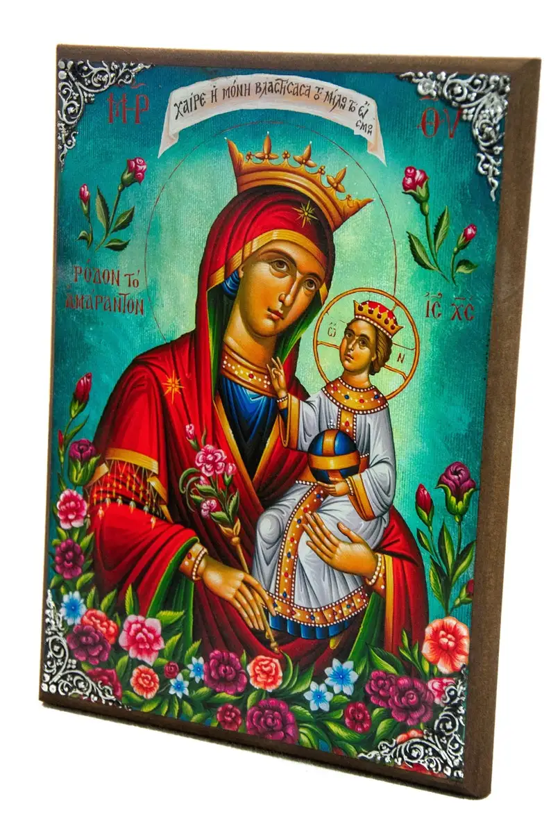 La santa famiglia icona della vergine maria Panagia genesi di gesù cristo greco bizantino Christian Canvas Wall Art Decor