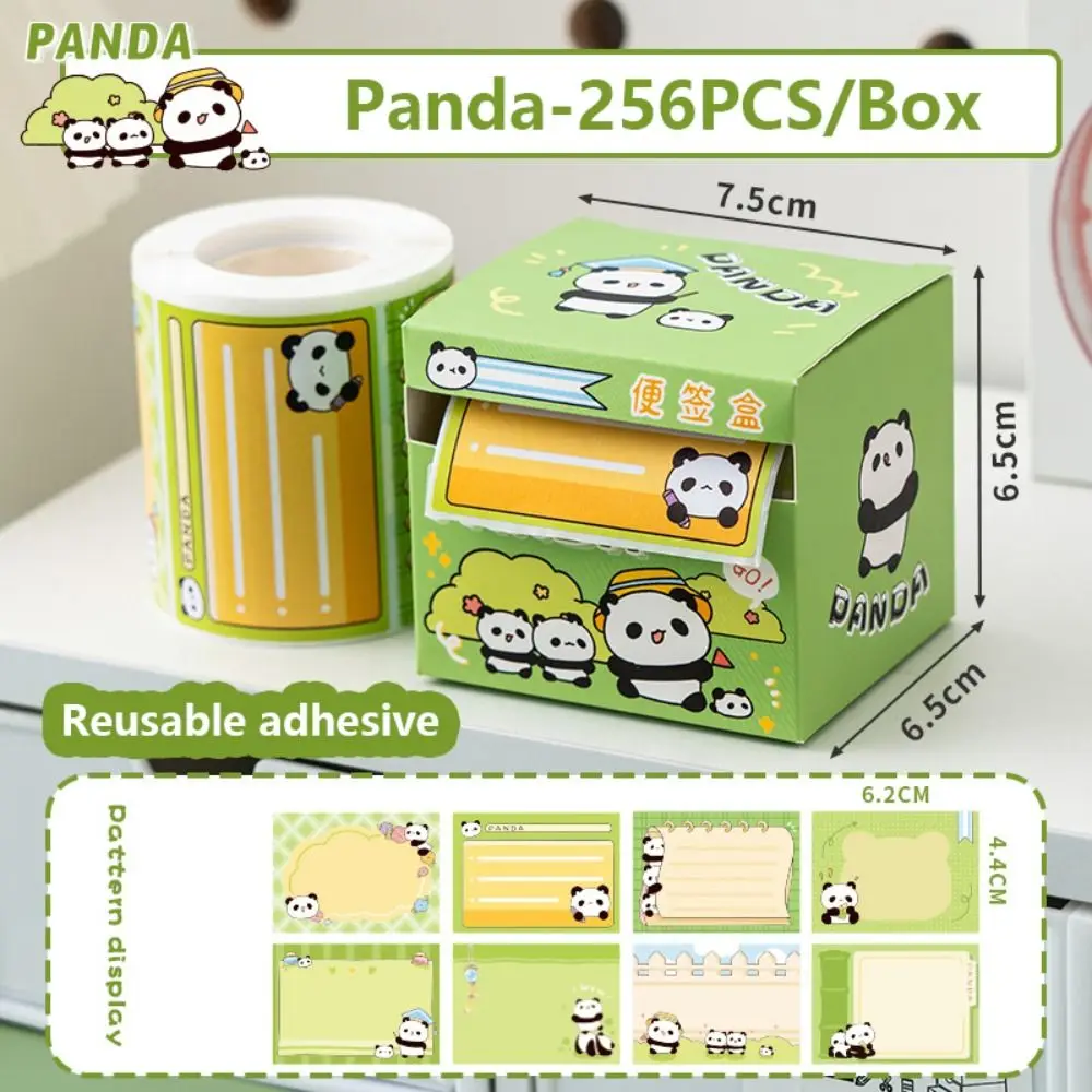 256 PCS/Set Pull-out Design Memo Pad Capybara DIY Sticky Note Multifunctional Full Adhesive Scrapbook Sticker