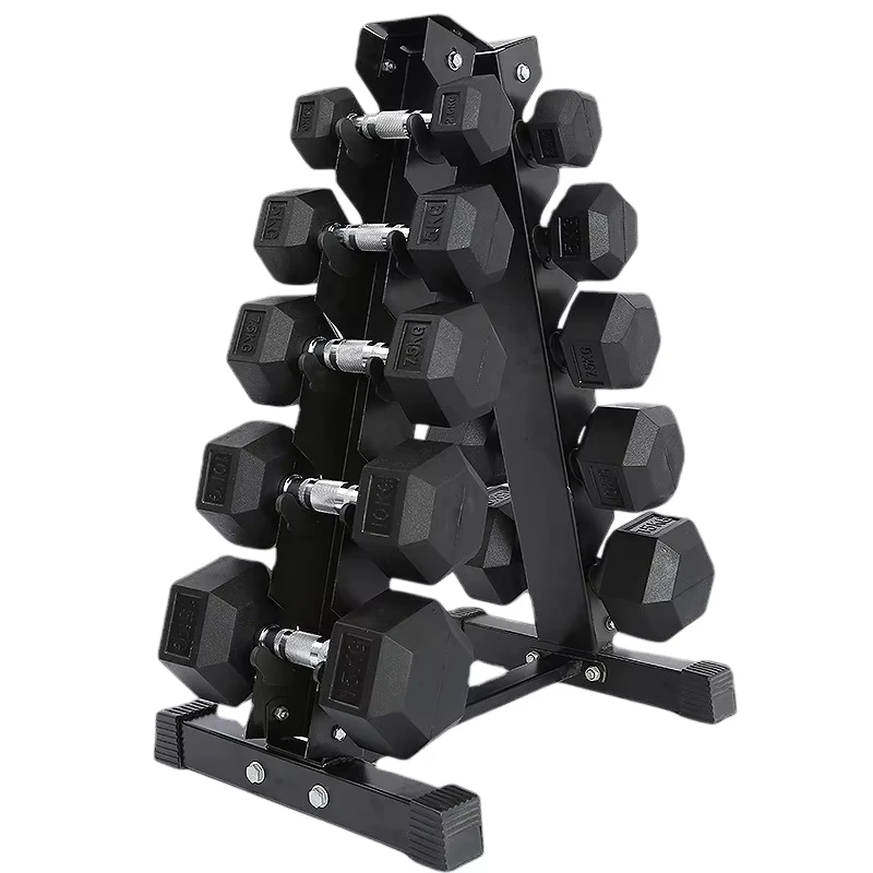 Fitness-Hantel 10kg 15kg 20kg 25kg Gummi-Schultertrainings-Hantel Langhantel-Set