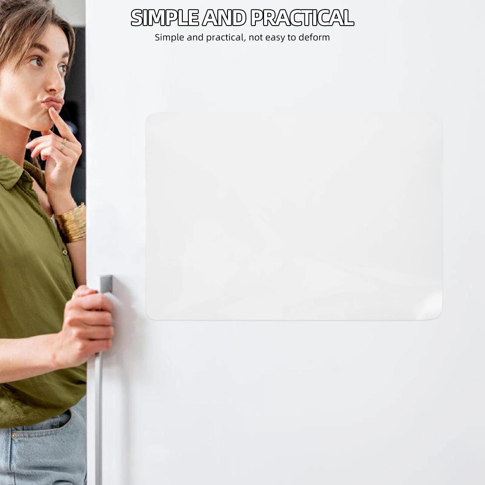 

Magnetic White Board Soft Magnetic Schedule Planning Board A4 Reusable Dry Erase Message Organizer Planning Boards for Fridge