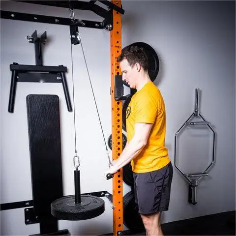 High-Quality Pulley System Cable Attachment for Fitness Equipment - Durable Steel with Adjustable Design